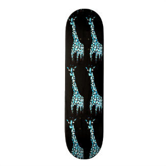Fun Wild Animal Abstract Giraffe Art Skateboard