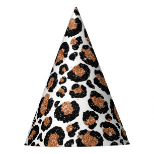 Fun Wild Cheetah Pattern Jungle Birthday Party Party Hat