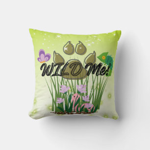 Fun Wild me Throw Pillow