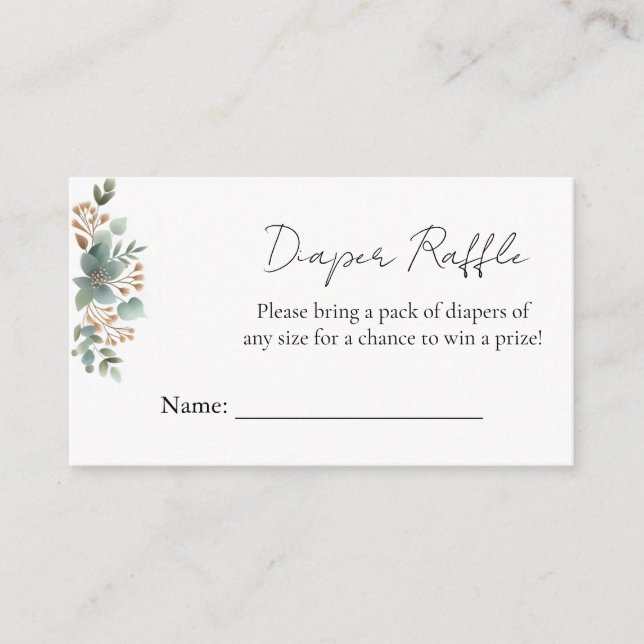 Fun Wild Mother To Be Wood Woodland Baby Shower Enclosure Card (Front)