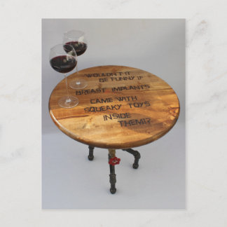 Fun Wine And Implants Postcard! Postcard