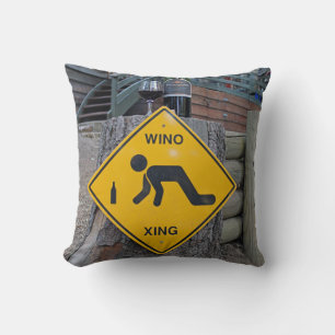 Fun Wino Xing Pillow! Throw Pillow