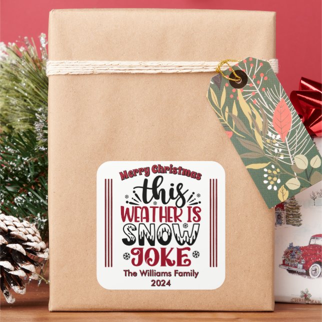 Fun Winter Christmas Sticker (Holiday)