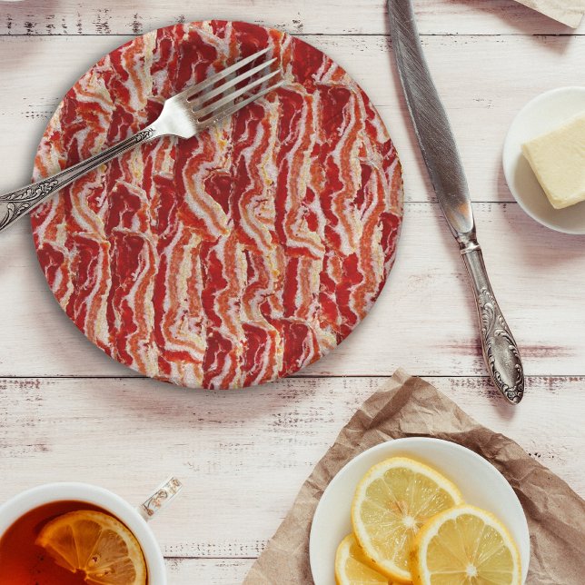 Fun With Bacon All Occasion Paper Plate (Creator Uploaded)