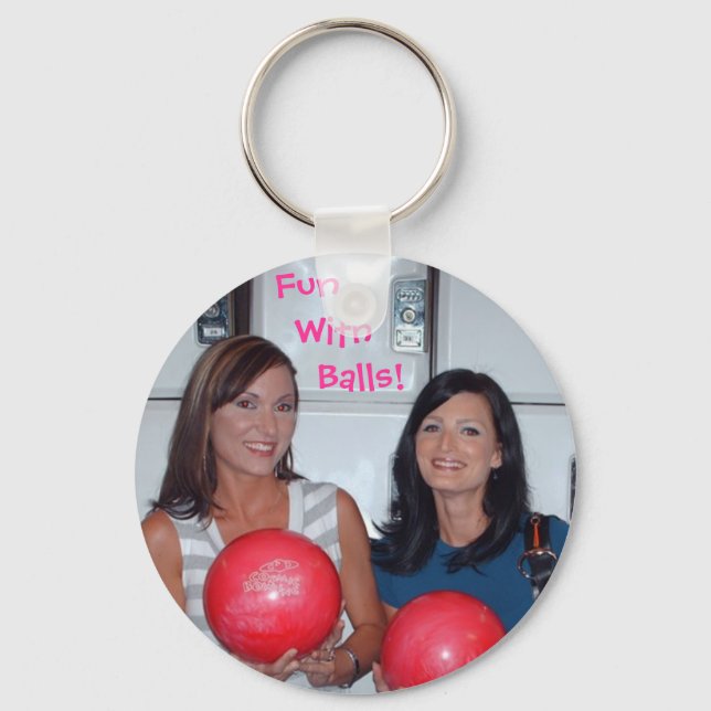 Fun With Balls Keychain (Front)