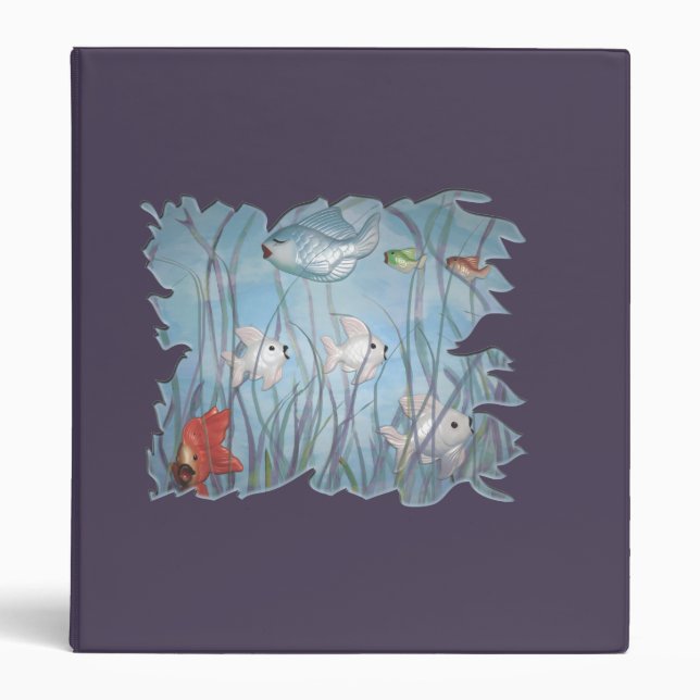 fun with chalkware fish binder -purple (Front)