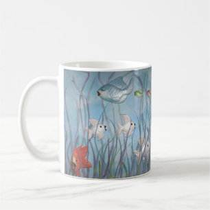 fun with chalkware fish coffee mug