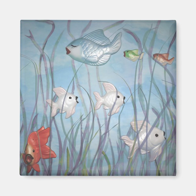 fun with chalkware fish magnet (Front)