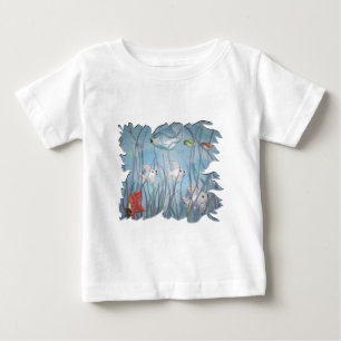 fun with chalkware fish watercolor style baby T-Shirt