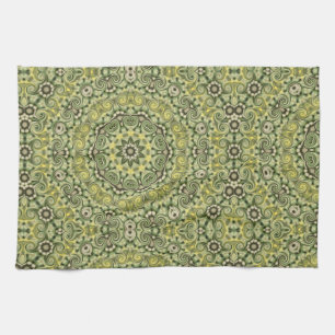Fun with lime green kitchen towel