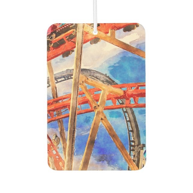 fun with roller coaster tote bag air freshener (Front)