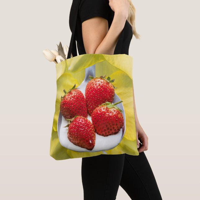 Fun with Yellow Tote Bag (Close Up)