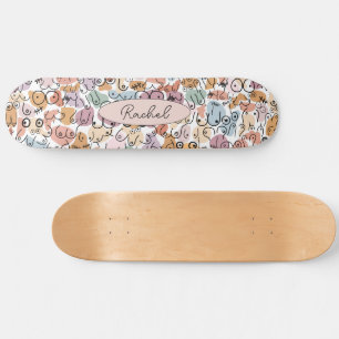 fun woman feminist skateboard