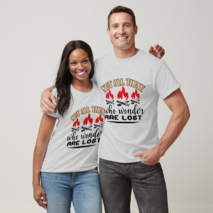 Fun wonder lost camping word art  T-Shirt