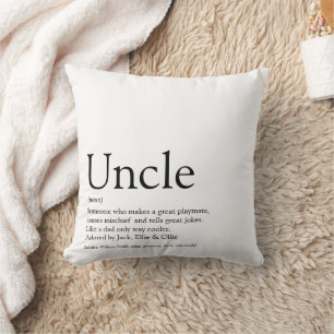 Fun World's Best Ever Uncle Funcle Definition Throw Pillow