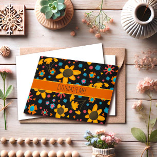 Fun, Yellow Daisy Custom Inspirivity Notecard