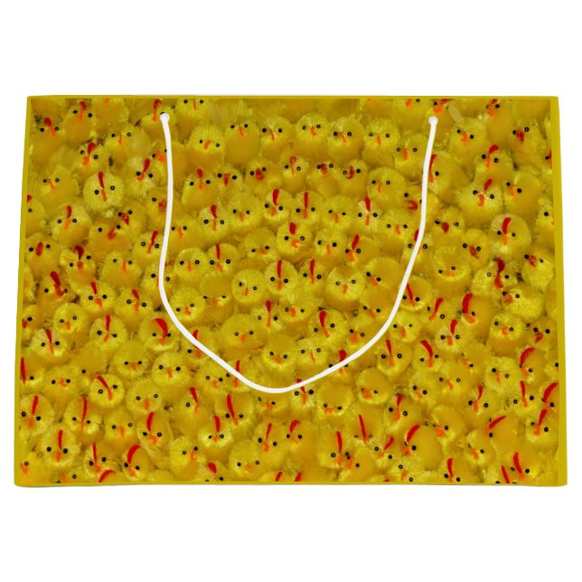 Fun Yellow Easter Chicks Gift Bag (Front)