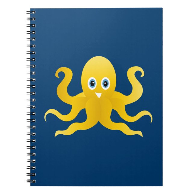 Fun yellow octopi notebook (Front)