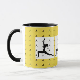 Fun Yoga Designs Yellow Combo Coffee Mug/ Cup