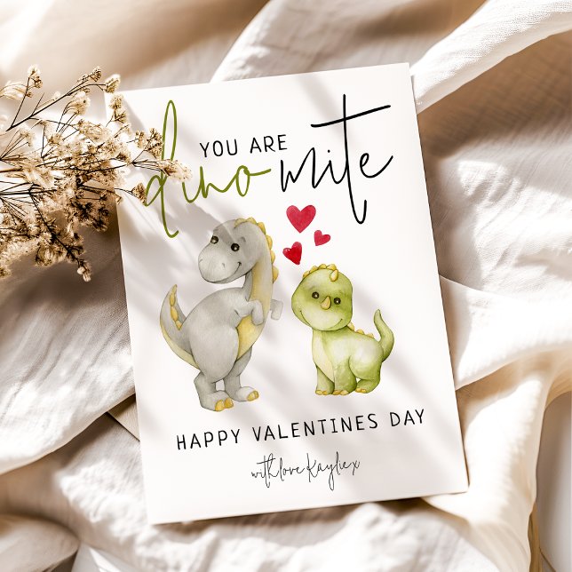 Fun You Are Dino-Mite | Valentines Day Holiday Card (Creator Uploaded)
