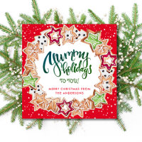 Fun Yummy Christmas Cookie Holiday Card