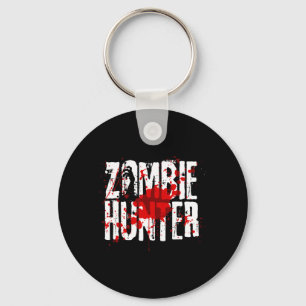 Fun Zombie Hunter Design For Boys Girls Halloween  Keychain