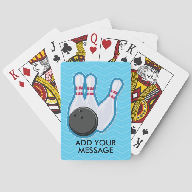 FunBowling Ball and Pin Playing Cards (Back)