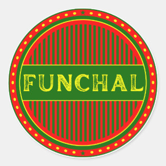 Funchal City Pride Emblem – Portuguese Identity Classic Round Sticker