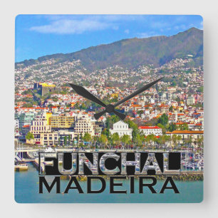 Funchal Square Wall Clock