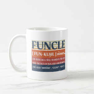 Funcle Funny Uncle Definition, Awesome Legend Hero Coffee Mug