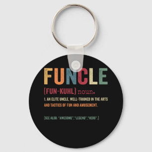 Funcle Funny Uncle Definition, Awesome Legend Hero Keychain