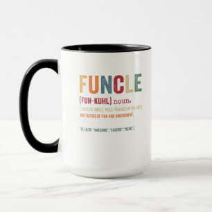 Funcle Funny Uncle Definition, Awesome Legend Hero Mug