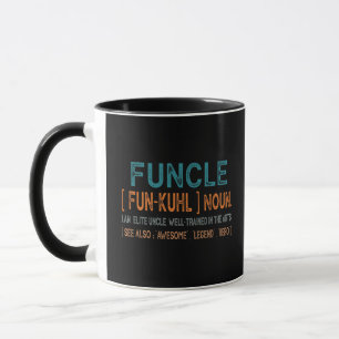 Funcle Funny Uncle Definition, Awesome Legend Hero Mug