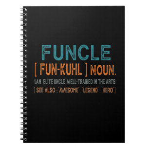 Funcle Funny Uncle Definition, Awesome Legend Hero Notebook