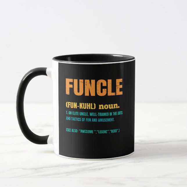 Funcle Funny Uncle Definition Mug (Left)