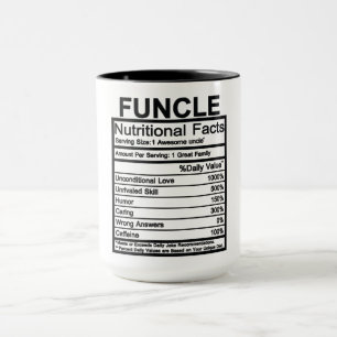 Funcle Nutritional Facts Mug