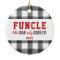 Funcle Personalized Funny Uncle Chequered Plaid