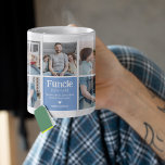 Funcle Photo Collage Definition Cute Modern Uncle Coffee Mug<br><div class="desc">Create your own photo collage coffee mug for a fun uncle- FUNCLE! Simply upload 9 of your favourite pictures and customize text.</div>