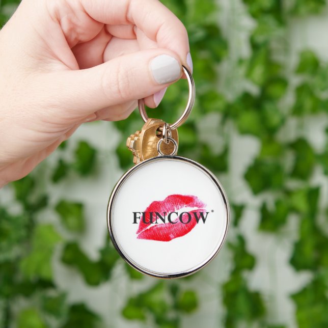 FUNCOW® Button Keychain (Hand)