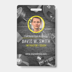 Functional Gym instructor coach Badge