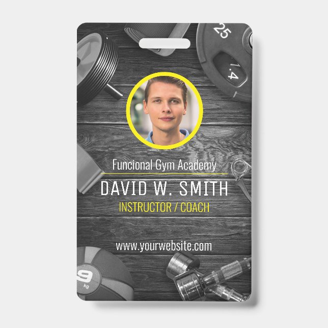 Functional Gym instructor coach Badge (Front)