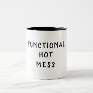 Functional Hot Mess Two-Tone Coffee Mug