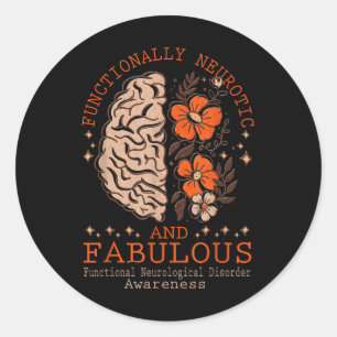 Functional Neurological Disorder Awareness _2  Classic Round Sticker