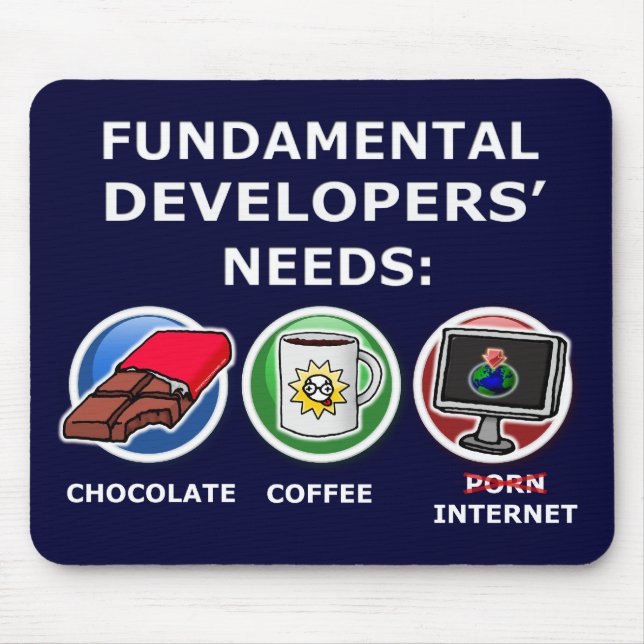 fundamental developer needs mouse pad (Front)