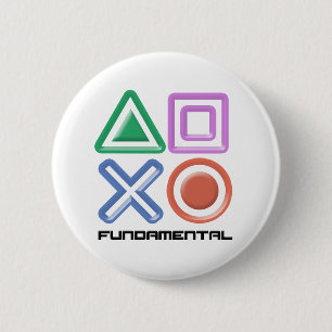 Fundamental Game Symbols 2 Inch Round Button