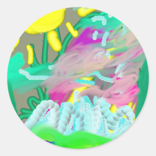 FUNDAY CLASSIC ROUND STICKER