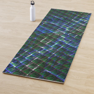 Fundo de imagem verde sob grade escura? yoga mat