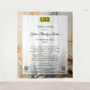 Fundraising Event Gala Welcome Sign  Tapestry
