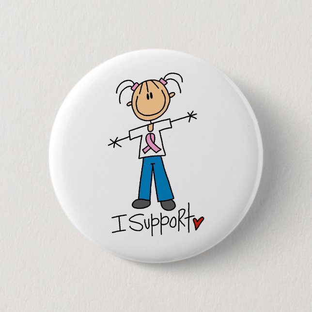 Fundraising I Support 2 Inch Round Button (Front)