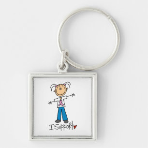 Fundraising I Support Keychain